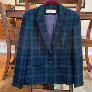 Vintage Pendleton plaid wool blazer small